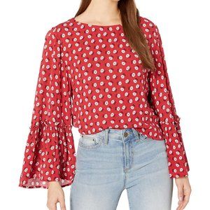 Jack‎ By BB Dakota Drive Me Daisy Button Back Top
